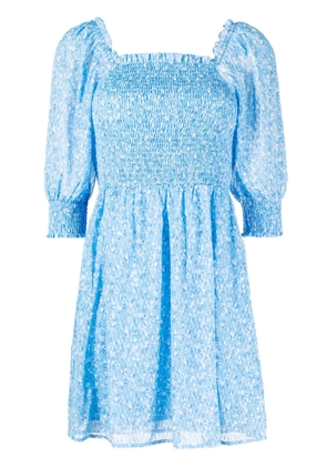 b+ab floral-print dress - Blue