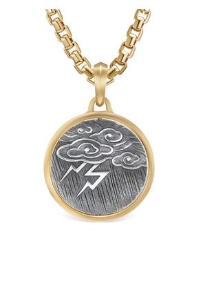 David Yurman 18kt yellow gold and silver Amulet Storm pendant