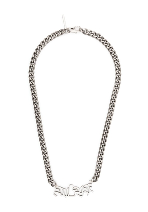 1017 ALYX 9SM logo-plaque detail necklace - Silver