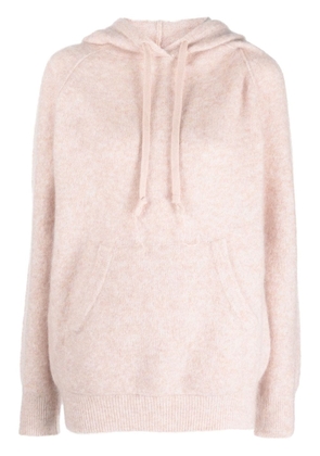 Acne Studios melange-effect wool-blend hoodie - Pink