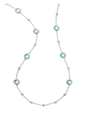 IPPOLITA sterling silver Ball and Stone blue topaz necklace