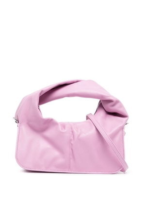 Yuzefi Wonton twisted leather crossbody bag - Pink