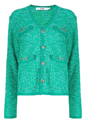 b+ab button-fastening knit cardigan - Green