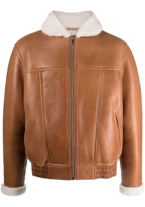 MARANT Alberto shearling-lining jacket - Brown