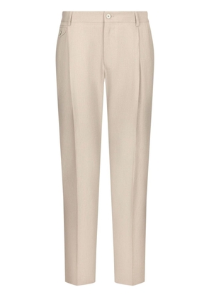Dolce & Gabbana tailored linen trousers - Neutrals