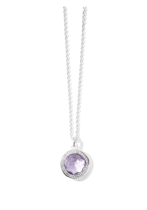 IPPOLITA Lollipop® mini amethyst diamond pendant necklace - Silver
