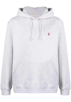 Gramicci logo-embroidered cotton hoodie - Grey