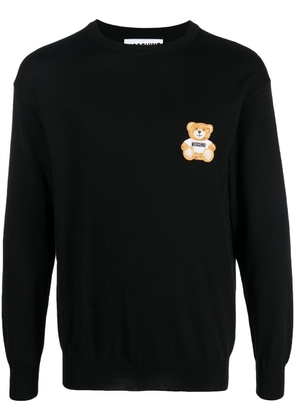 Moschino cotton logo-print sweatshirt - Black