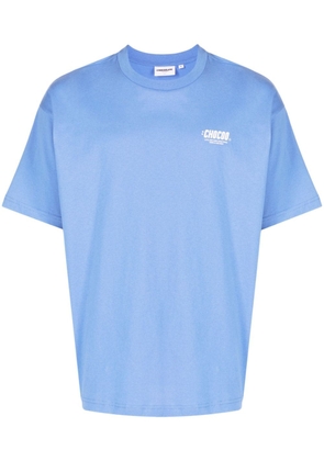 CHOCOOLATE logo-print cotton T-shirt - Blue
