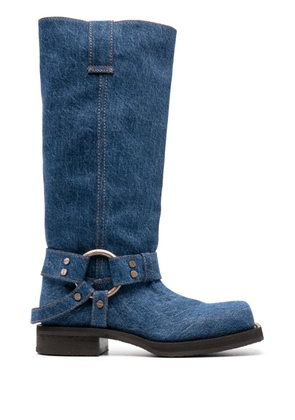Acne Studios 30mm knee-high denim boots - Blue