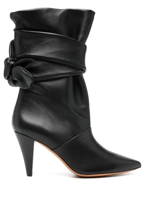 IRO Nori 100mm leather boots - Black