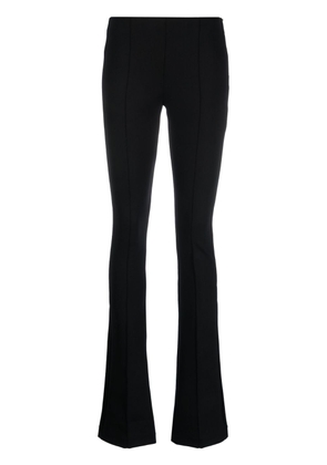 Sportmax fitted stretch-design trousers - Black