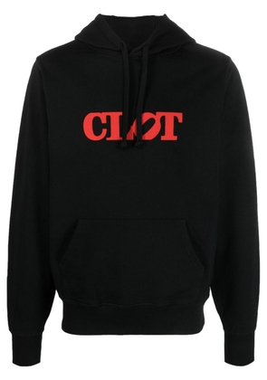 CLOT logo-print cotton hoodie - Black