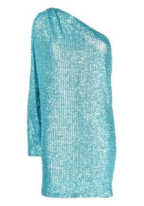 In The Mood For Love Igor sequin-embellished asymmetrical dress - Blue