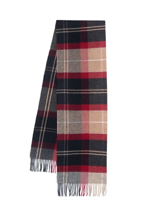 Barbour tartan wool scarf - Red