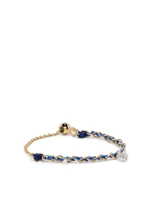 THE ALKEMISTRY 18kt yellow gold Auric chain ring - Blue