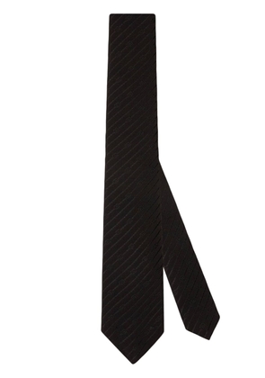 Gucci Interlocking G silk crepe tie - Black