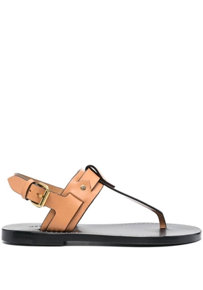 ISABEL MARANT Jewel Tong flat sandals - Brown