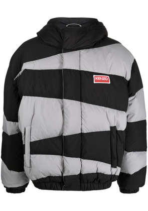 Kenzo Dazzle Stripe padded jacket - Black