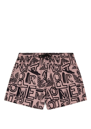 Emporio Armani logo-print swim shorts - Neutrals