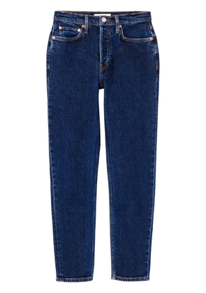 RE/DONE high-rise ankle-length jeans - Blue