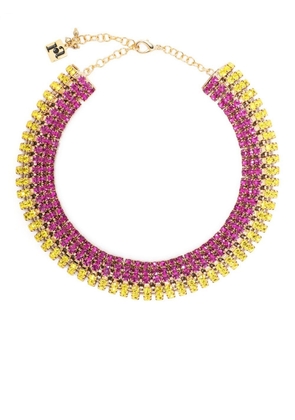 Rosantica crystal-embellished necklace - Pink
