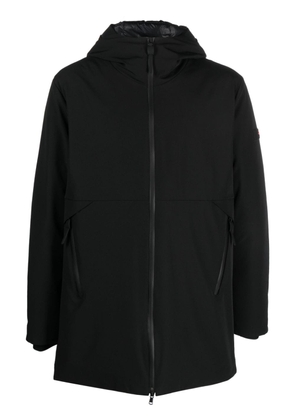 Peuterey logo-patch hooded coat - Black