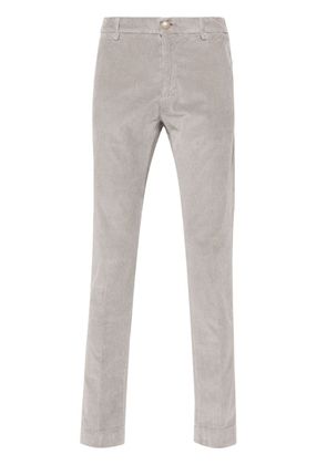 Hand Picked Mantova velvet slim-cut trousers - Grey