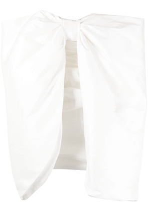 Rachel Gilbert Alessandra oversize bow-detail minidress - White