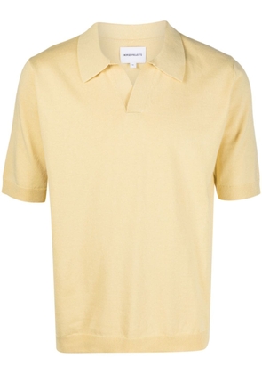 Norse Projects v-neck polo jumper - Yellow