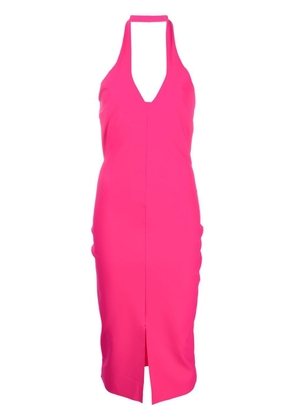 CHIARA BONI La Petite Robe halterneck cut-out detail dress - Pink