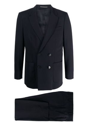 PT Torino notched-lapel double-breasted blazer - Blue