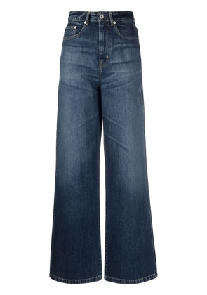 Kenzo high-waisted straight-leg jeans - Blue