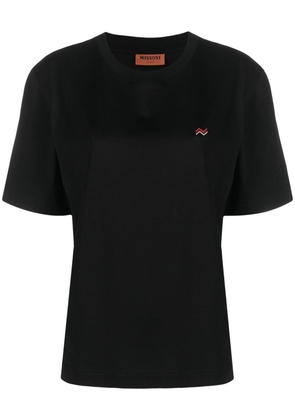 Missoni logo-embroidered cotton T-shirt - Black