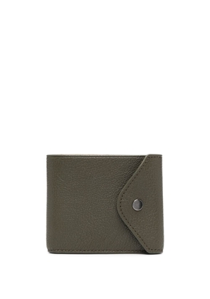 LEMAIRE debossed-logo leather wallet - Green