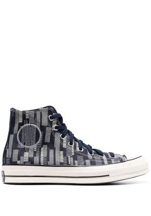 Converse denim-effect hi-top sneakers - Blue