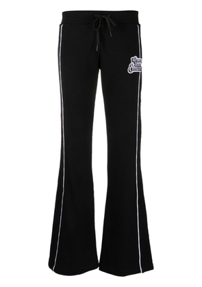 Versace Jeans Couture logo-patch drawstring trousers - Black
