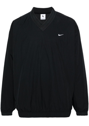 Nike Solo Swoosh crinkled sweatshirt - Black
