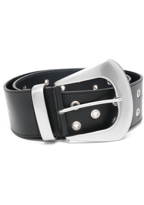 IRO eyelet detail calf-leather belt - Black