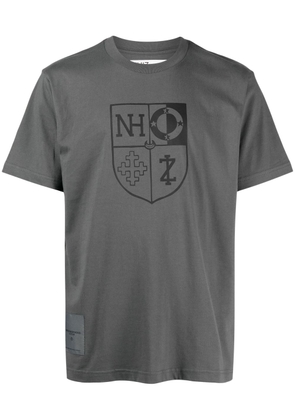 izzue logo-print cotton T-shirt - Grey