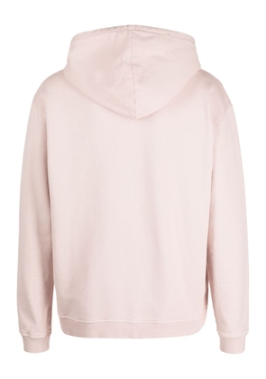 Boglioli drawstring long-sleeve cotton hoodie - Pink