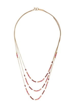 ISABEL MARANT bead-detail layered necklace - Gold
