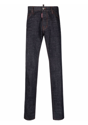 Dsquared2 logo-print tapered jeans - Blue