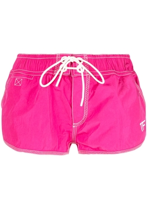 TOM FORD logo-print drawstring shorts - Pink