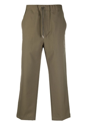 OAMC drawstring-waist cropped pants - Green