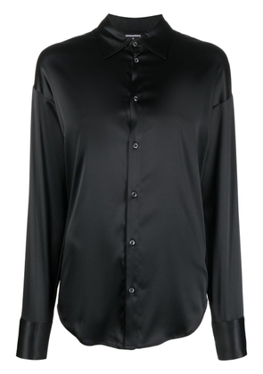 Dsquared2 embellished satin shirt - Black