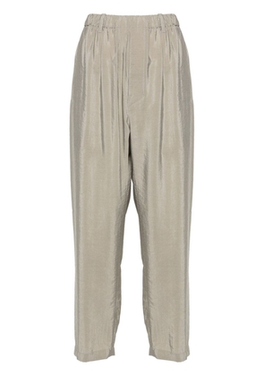 LEMAIRE silk-blend tapered trousers - Grey
