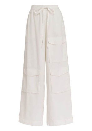 Essentiel Antwerp Fopy wide-leg cotton pants - White