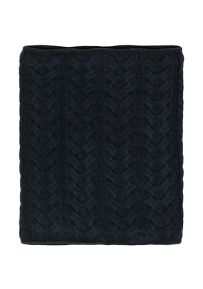 N.Peal cable-knit cashmere snood - Blue