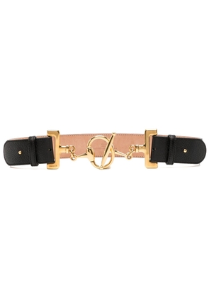 Gucci toggle-fastening leather belt - Black